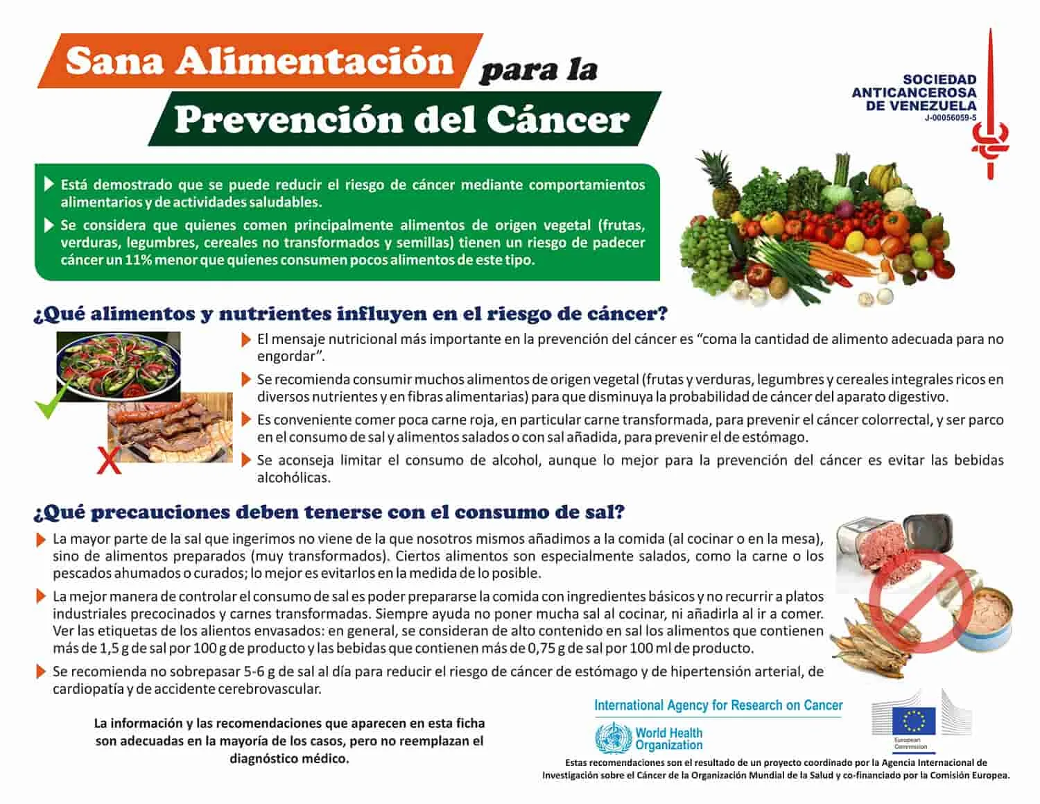 La relación entre la alimentación y la prevención del cáncer: consejos nutricionales.