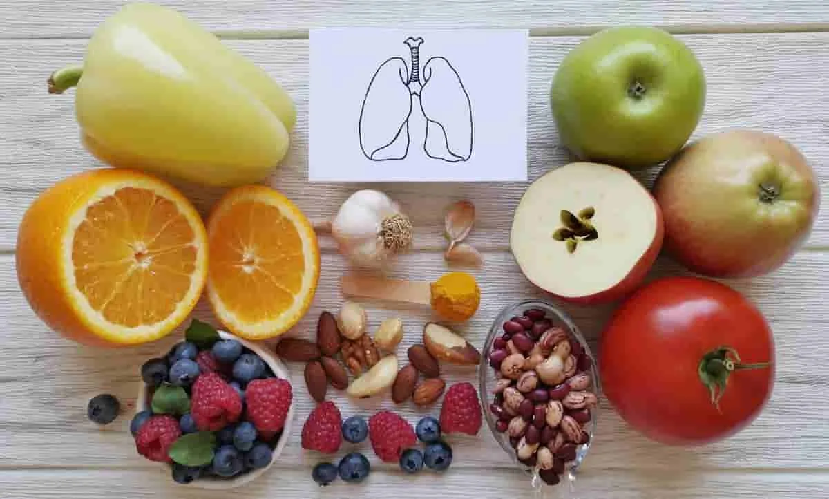 La relación entre la dieta y la salud pulmonar: alimentos beneficiosos para la función respiratoria.